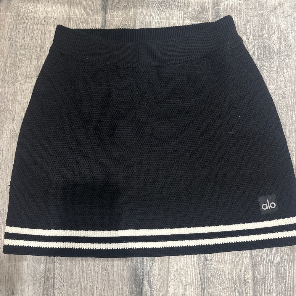 Alo yoga tennis club knit sweater skirt